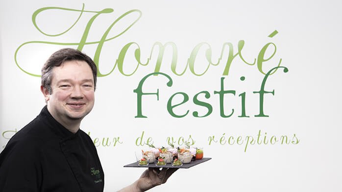 Damien Probst, chef du Traiteur Honoré Festif, client, PassionFroid, fournisseur alimentaire, restauration commerciale