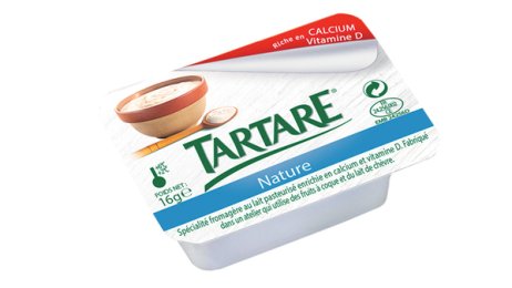 Tartare barquette nature enrichi en calcium et vitamine D 21,4% MG 16 g | Grossiste alimentaire | PassionFroid