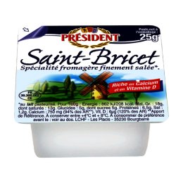 Saint Bricet riche en calcium et vitamine D 18% MG 25 g Président | PassionFroid - 2