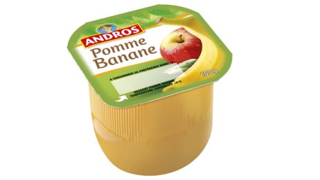 Dessert de fruits pomme banane 100 g Andros | Grossiste alimentaire | PassionFroid