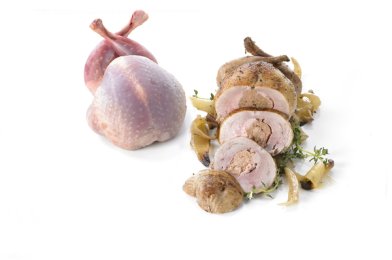 Caille semi-désossée farce au foie gras de canard 160 g | Grossiste alimentaire | PassionFroid