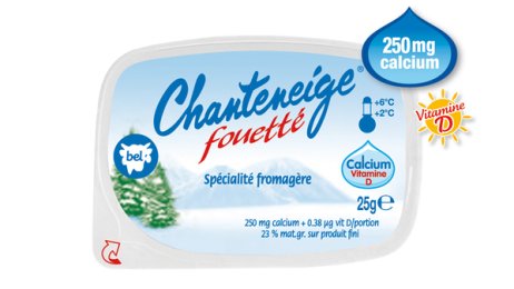 Chanteneige fouetté nature 22,5% MG 25 g Bel | Grossiste alimentaire | PassionFroid
