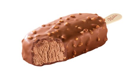 Bâtonnet chocolat au lait et noisettes Milka® 90 ml / 63 g | Grossiste alimentaire | PassionFroid
