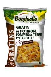 Gratin de potiron, pommes de terre et carottes au mascarpone 2,5 kg Bonduelle | Grossiste alimentaire | PassionFroid - 2