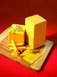 Cheddar rouge jeune en pain 34,9% MG 5 kg env. | Grossiste alimentaire | PassionFroid - 2