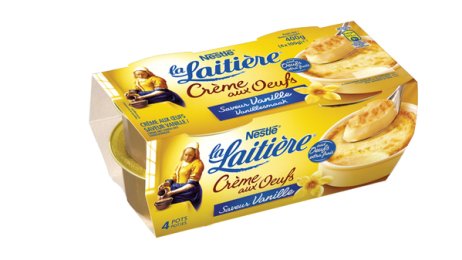 Crème aux oeufs saveur vanille 100 g La Laitière de Nestlé | PassionFroid