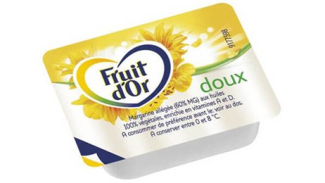 Margarine allégée en coupelle 60% MG 10 g Fruit d'Or | Grossiste alimentaire | PassionFroid