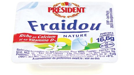Fraidou nature riche en calcium et vitamine D 14% MG 16,6 g Président | Grossiste alimentaire | PassionFroid