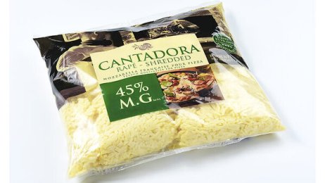 Mozzarella râpée 23% MG 2,5 kg Cantadora | Grossiste alimentaire | PassionFroid