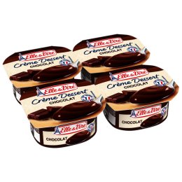 Crème dessert chocolat UHT 125 g Elle et Vire | Grossiste alimentaire | PassionFroid
