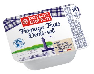 Fromage frais demi-sel 22% MG 25 g Paysan Breton | Grossiste alimentaire | PassionFroid - 2