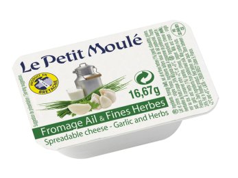 Le Petit Moulé ail et fines herbes 24% MG 16,67 g | Grossiste alimentaire | PassionFroid - 2