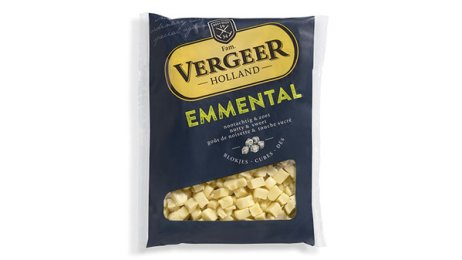 Dés d'emmental 28,5% MG 500 g Vergeer Holland | Grossiste alimentaire | PassionFroid