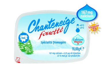 Chanteneige fouetté nature 22,5% MG 16,66 g Bel | Grossiste alimentaire | PassionFroid - 2