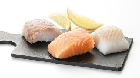 Trio de poissons (colin, cabillaud, saumon) sans peau sans arêtes 30/60 g | Grossiste alimentaire | PassionFroid