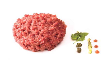 Tartare de bœuf charolais VBF coupé aux couteaux 3% MG 180 g | Grossiste alimentaire | PassionFroid