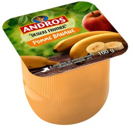 Dessert de fruits pomme banane 100 g Andros | Grossiste alimentaire | PassionFroid - 2
