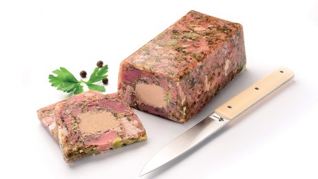 Terrine de jarret de porc au foie gras de canard 500 g Rougié | Grossiste alimentaire | PassionFroid