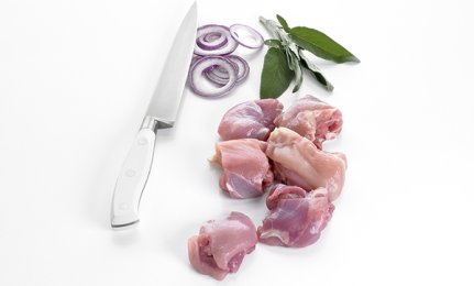 Sauté de poulet fermier sans os sans peau VF BIO 30/60 g | Grossiste alimentaire | PassionFroid