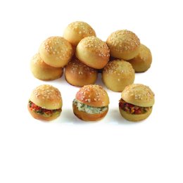 Mini bun’s sésame cuits 10 g x 240 - 2,4 kg | Grossiste alimentaire | PassionFroid - 2