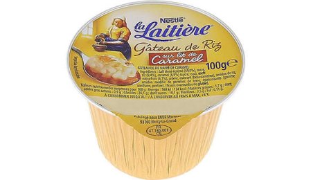 Gâteau de riz sur lit de caramel 100 g La Laitière de Nestlé | Grossiste alimentaire | PassionFroid