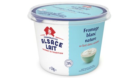 Fromage blanc nature 2,8% MG 1 kg Alsace Lait | Grossiste alimentaire | PassionFroid