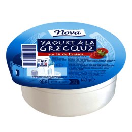 Yaourt à la Grecque sur lit de fraises 140 g Mamie Nova | Grossiste alimentaire | PassionFroid - 2