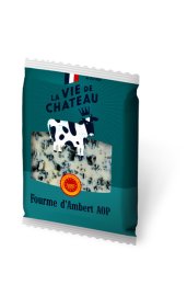 Fourme d'Ambert AOP préemballée 28% MG 30 g La Vie de Château | Grossiste alimentaire | PassionFroid