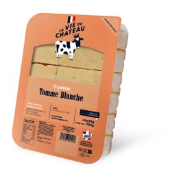 Tomme blanche prédécoupée 30 g 27% MG 720 g La Vie de Château | Grossiste alimentaire | PassionFroid