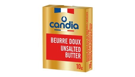 Beurre micropain doux 82% MG 10 g Candia | Grossiste alimentaire | PassionFroid