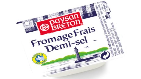 Fromage frais demi-sel 22% MG 25 g Paysan Breton | Grossiste alimentaire | PassionFroid