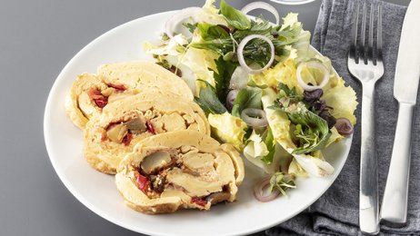 Recette : Roulé d&#039;omelette en piperade veggie - PassionFroid