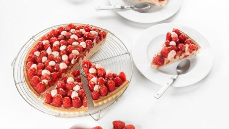 Recette : Tarte crème brûlée fraise / framboise - PassionFroid