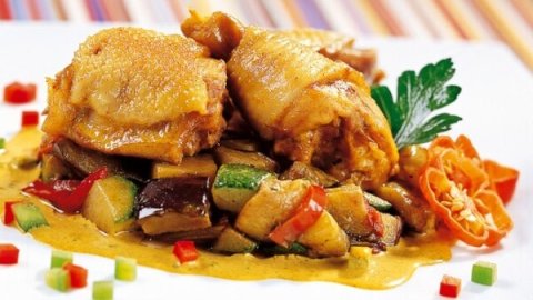 Recette : Fricassée de poule au curry doux, légumes cajun - PassionFroid