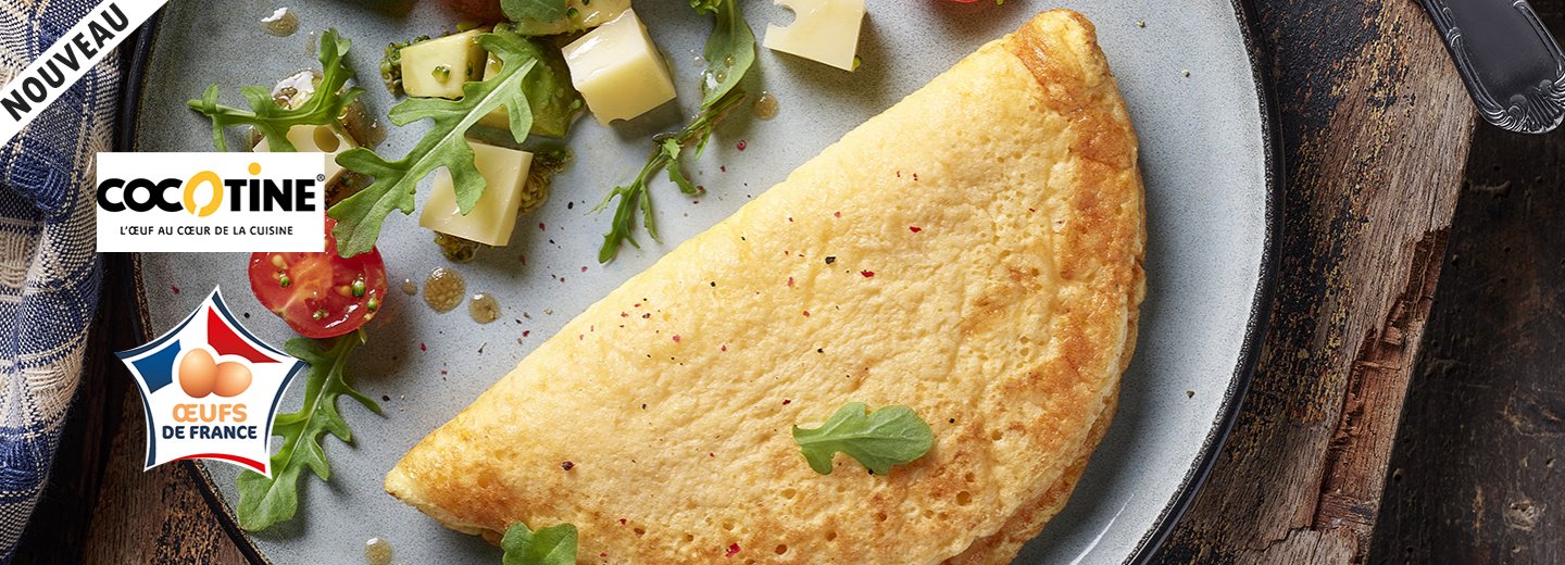 Omelette fromage surgelée - PassionFroid distributeur alimentaire pour les professionnels de la restauration